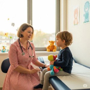 Doctor Consultation at Home with Baby