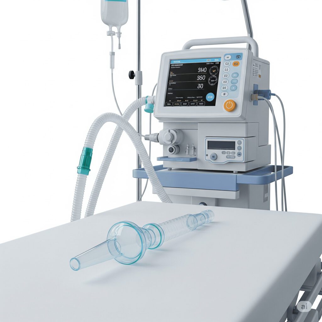 patient receiving home care ventilator services